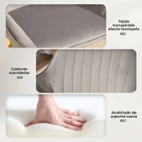 HOMCOM Juego de 2 Taburetes de Bar Giratorios Altura Ajustable 62-83 cm Tapizada en Terciopelo Respaldo y Reposapiés Gris(m-6)