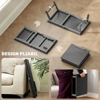 HOMCOM Suport Monitor Inclinabil și Reglabil cu Sertar Lateral, din Lemn, 83,5x33x23,5-34 cm, Negru(m-6)
