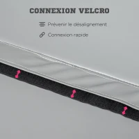 HOMCOM Tappeto Pole Dance Ballo Ginnastica Antiscivolo, Tappeto per Pole Dance Portatile e Rimovibile Pieghevole per Casa Palestra Ø150x5cm, Grigio(m-5)