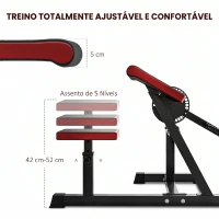SPORTNOW Máquina de Bíceps e Tríceps 2 em 1 com Banco Scott e Assento Regulável em Altura para Casa e Ginásio(m-5)