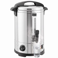 HOMCOM 6.5L Catering Urn, 1500W Stainless Steel Hot Water Boiler Dispenser with Thermostat, Keep Warm Function & Easy Pour Tap(m-14)