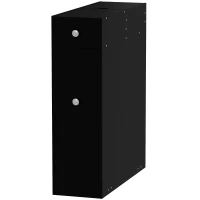 HOMCOM Móvel para Banheiro com Suporte para Papel Higiénico 2 Gavetas Organizadoras em MDF 17x48x58 cm(m-7)