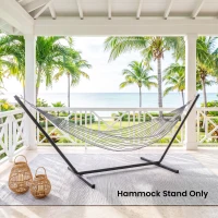 Outsunny Hängemattengestell für Hängematten Hängemattenständer mit Haken Garten Strand Metall 360 x 92 x 112 cm bis 120 kg(m-10)