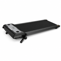 Walking Pad mit 3-stufiger Neigung, robuster Metallrahmen mit mehrschichtigem Stoßdämpfungssystem, 110x50x14 cm, Schwarz