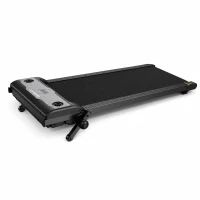 Walking Pad mit 3-stufiger Neigung, robuster Metallrahmen mit mehrschichtigem Stoßdämpfungssystem, 110x50x14 cm, Schwarz(m-1)