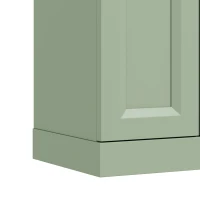 HOMCOM Mueble de Baño Alto de 6 Estantes con Estante Regulable Verde Salvia(m-6)