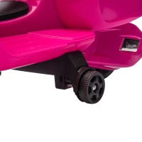 AIYAPLAY Moto électrique enfants 6 V, voiture électrique enfants avec Roues d'Apprentissage, pour 2-4 Ans, 71 x 37 x 52 cm, Rose(m-12)