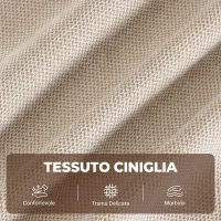HOMCOM Poltrona Relax Alzapersona con Massaggio e Riscaldamento, per Anziani, Bianco Crema(m-7)