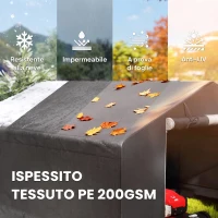 Outsunny Garage Moto per Esterno Portaoggetti 3x3 m Impermeabile con Porta e Prese d'Aria Avvolgibili, per Biciclette e Attrezzi, Grigio Scuro(m-5)