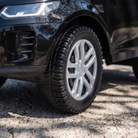 AIYAPLAY Correpasillos Infantil con Licencia Land Rover Vehículo para Empujar Claxon Sonidos de Motor Almacenamiento Bajo el Asiento Negro(m-4)