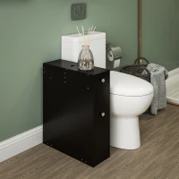 HOMCOM Móvel para Banheiro com Suporte para Papel Higiénico 2 Gavetas Organizadoras em MDF 17x48x58 cm(m-6)