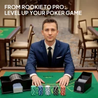 SPORTNOW Mallette de Poker Coffret de Poker Complet 300 Jetons, Cartes à Jouer, Dés, Dealer, Tapis, Clés, Boîtier en ABS, Argent(m-9)