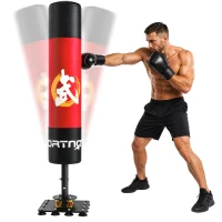 SPORTNOW Sac de boxe autoportant 156 cm Sac sur pied avec 12 ventouses, amortissement, pour adultes adolescents(m-7)