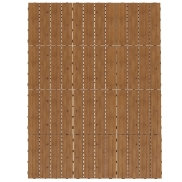 Outsunny Dalles terrasse - caillebotis - Lot de 12 pcs, Surface Max. 1,08 m²- emboîtables, Installation très Simple