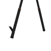 HOMCOM Lot de 2 Tréteaux Pliables en Métal, Charge Max. 500 kg, Tréteaux Portables, Hauteur Réglable 71-85,5cm, Orange(m-14)