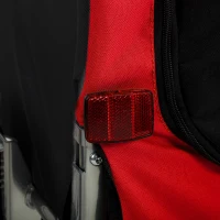 PawHut Remorque Vélo Chien 2-en-1 pour Chien Moyen avec Suspension, Pneus à Dégagement Rapide, Réflecteurs, 160x71x101cm, Rouge(m-13)