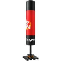 SPORTNOW Sac de box freestanding 156 cm Sac cu suport cu 12 ventuze, amortizare, pentru adulți și adolescenți(m-8)