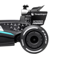 AIYAPLAY Kart Électrique Enfants 12V, Go Kart Mercedes-AMG PETRONAS F1 avec 2 Moteurs, Télécommande, 3 Vitesses, Noir(m-13)