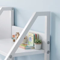 AIYAPLAY Bibliotecă și Organizator de Jucării pentru Copii, Metal, PAL, 93 x 30 x 76 cm, Alb(m-9)