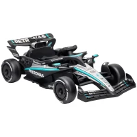 AIYAPLAY Kart Eléctrico para Niños 12V Mercedes-AMG PETRONAS F1 Mando a Distancia 2 Motores Suspensión Trasera 3,3-5,5km/h Negro(m-1)