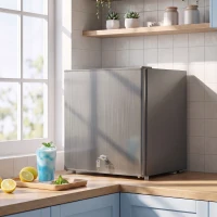 HOMCOM Mini-zamrażarka 35 l, elektryczna wolnostojąca, 161 W, mini skrzynia zamrażająca, 47 x 44,2 x 48,8 cm, szary(m-10)
