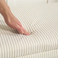 HOMCOM Bancă pentru Capătul Patului cu Spațiu de Depozitare de 84L, din Țesătură cu Aspect de Catifea și Oțel, 112x42x40 cm, Bej(m-9)
