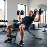 SPORTNOW Hantelbank verstellbar Trainingsbank mit Beinstrecker 7-Fach Rückenlehne, verstellbar Polster 300 kg Last(m-8)