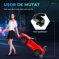 AIYAPLAY Mașină electrică pentru copii Mercedes-AMG GTR, 2 motoare, telecomandă, 3-5 km/h, roșu, 3-6 ani(m-5)