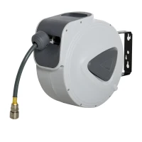 DURHAND Derulator Automat pentru Furtun Da Perete Profesional, Conector Ø1/4''furtun 15m(m-12)