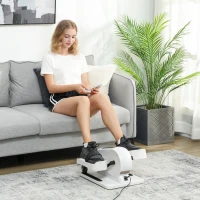 SPORTNOW Mini Ellipsentrainer für Zuhause Untertisch Elektrischer Crosstrainer mit 12 Geschwindigkeiten & 7 Widerstand(m-2)