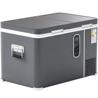 Outsunny Nevera Portátil Eléctrica con Compresor 35L Doble Zona Control App Luz LED Pantalla para Coche y Camping Negro(m-11)