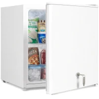 HOMCOM Mini-zamrażarka 35 l zamrażarka wolnostojąca 161 W 47 x 44,2 x 48,8 cm biały(m-11)