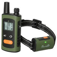 PawHut Dog Training Collar with 3200Ft Remote Range, Anti Barking Device with 3 Modes, IPX7 Waterproof, Rechargeable(m-1)