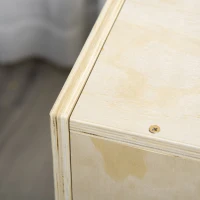 HOMCOM Plyo Box din Lemn cu 3 Înălțimi, Jumping Box Pliometric, Capacitate 120 Kg, 40,5 x 35,5 x 30,5 Cm(m-8)