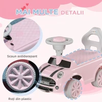 AIYAPLAY Mașină de Jucărie Per Copii 18-36 Luni a Acționare Manuală, Roz(m-7)