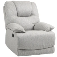 HOMCOM Relaxsessel, neigbar, komfortabel, 89x101x105 cm, Grau(m-12)