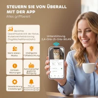 PawHut Selbstreinigende Katzentoilette, XL 72L Katzenklo Selbstreinigend mit HD-Kamera, App-Steuerung Müllbeutel, für 1-12 kg(m-4)