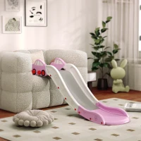 AIYAPLAY Scivolo per Bambini in HDPE con Zona di Ammortizzazione Integrata, per Divani, Letti, Età 18-48 Mesi, Rosa(m-8)