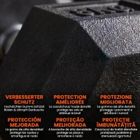 HOMCOM Set Gantere Sală 2 x 8 kg cu Mâner Antiderapant pentru Fitness Acasă, Negru(m-4)