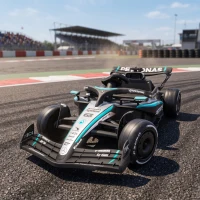 AIYAPLAY Mercedes-AMG PETRONAS F1 12 V Elektro Go-Kart für Kinder Gokart mit Lithium-Akku 2 Motoren Sanftanlauf(m-9)
