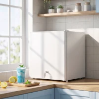 HOMCOM Mini-zamrażarka 35 l zamrażarka wolnostojąca 161 W 47 x 44,2 x 48,8 cm biały(m-10)