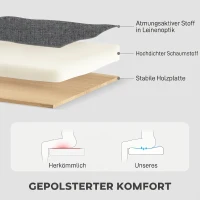 HOMCOM Ecksofa mit Schlaffunktion und Bettkasten L-Form Schlafsofa mit Verwandelbarer Chaiselongue, für Wohnung und Wohnzimmer(m-7)