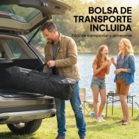 Outsunny Carpa Plegable 3x3 m Pop-up con UPF50+ 4 Laterales Desmontables Altura Ajustable y Bolsa de Transporte Blanco(m-9)