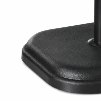 Outsunny 11kg Concrete Garden Parasol Base Holder - Square Outdoor Table Umbrella Stand Weight, Black(m-10)