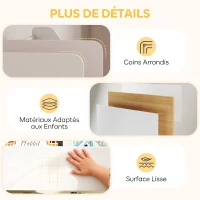 AIYAPLAY Meuble rangement enfant rangement jouets enfant 6 bacs amovibles et grand coffre à roulettes 100x30x80cm multicolore(m-7)