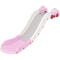 AIYAPLAY Scivolo per Bambini in HDPE con Zona di Ammortizzazione Integrata, per Divani, Letti, Età 18-48 Mesi, Rosa(m-1)