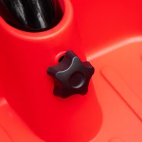 AIYAPLAY Kinderdriewieler met heupgordel, 2 manden, verstelbare zitting, metalen frame, voor kinderen van 2-5 jaar, zwart+rood.(m-9)