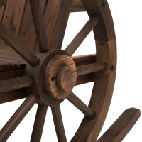 Schommelstoel relaxstoel tuinstoel schommelstoel wieldesign hout bruin(m-9)