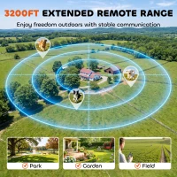 PawHut Dog Training Collar with 3200Ft Remote Range, Anti Barking Device with 3 Modes, IPX7 Waterproof, Rechargeable(m-5)