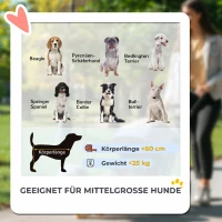 PawHut Opvouwbare Hondenbuggy voor 2 Kleine Honden tot 25 kg Donkergroen(m-4)